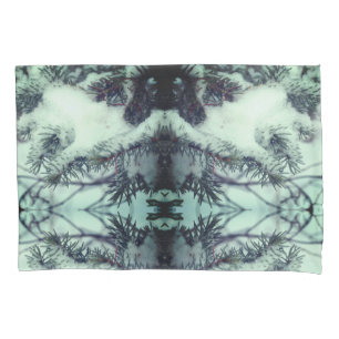 Snow Covered Pine Needles Winter Nature Abstract Pillowcase