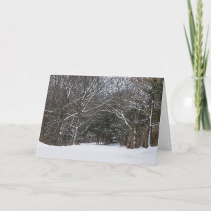 Snow Covered Road Painterly Winter Card