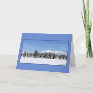 Snow Covered San Francisco Peaks Holiday Card