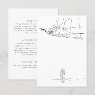 Snow Covered Ski Slopes Loving Couple In Love  Enclosure Card