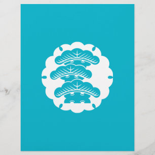 Snow-covered three-tiered pine in rice cake