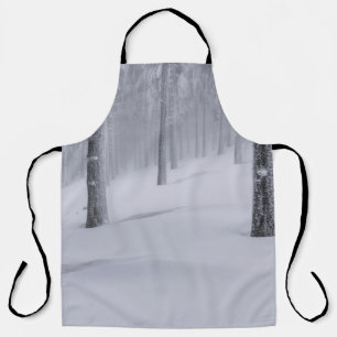 SNOW COVERED TREES DURING DAYTIME APRON