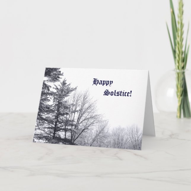 Snow-covered Trees: Horizontal Card (Front)