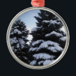 Snow-Covered Trees Ornament<br><div class="desc">You can learn more about this contest and join in the fun at  http://www.squidoo.com/are-you-a-photographer</div>