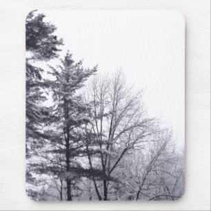 Snow-covered Trees: Vertical Mouse Pad