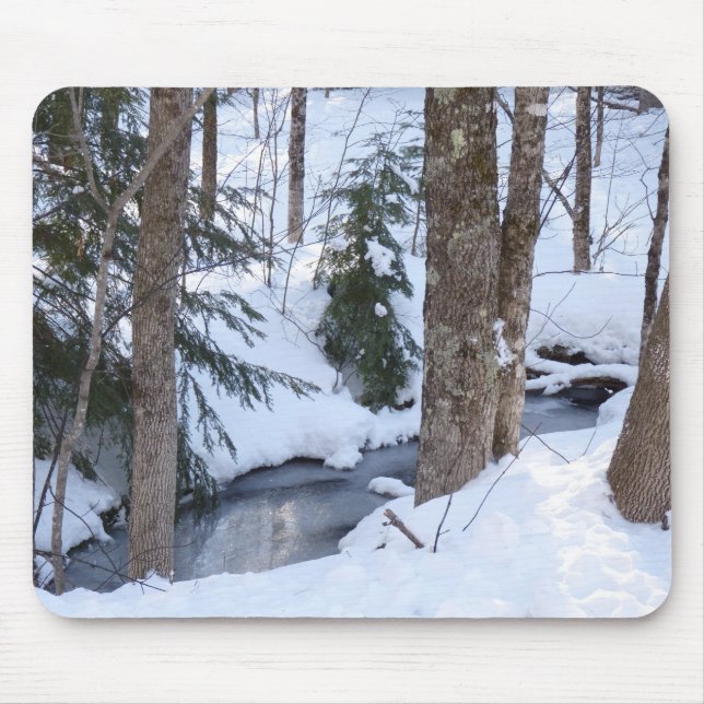Snow Covered Woods Mouse Pad (Front)