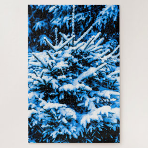 Snow-Covered Young Spruce Tree Jigsaw Puzzle