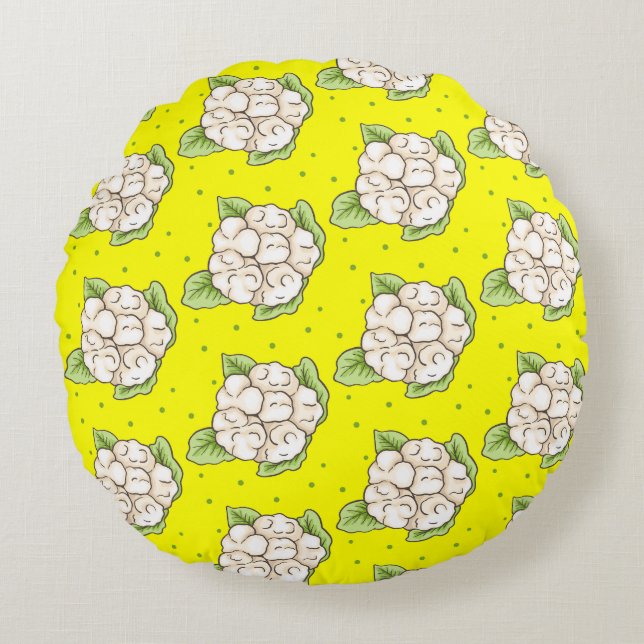 Snow Crown Round Cushion (Front)
