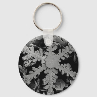 Snow Crystal Key Ring
