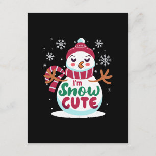 Snow Cute! Embrace the Winter Charm of Christmas Enclosure Card