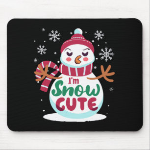 Snow Cute! Embrace the Winter Charm of Christmas Mouse Pad