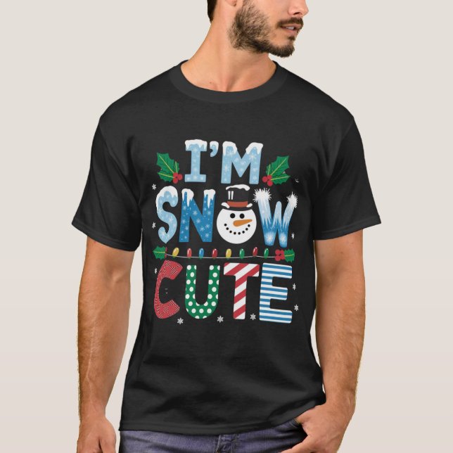 Snow Cute T-Shirt: Adorable Winter Vibes T-Shirt (Front)