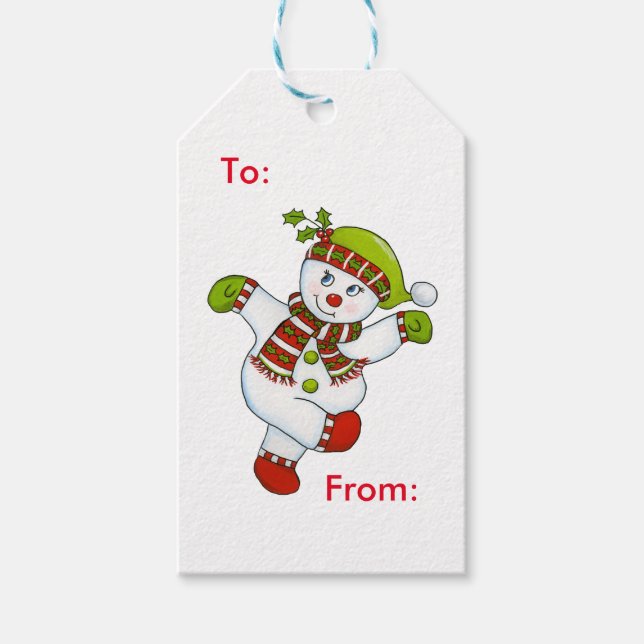 Snow Dancing 3 Gift Tags (Front)
