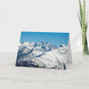 Snow Davos Switzerland Holiday Card