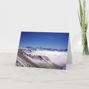 Snow Davos Switzerland Holiday Card