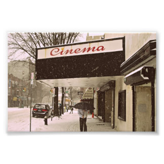 Snow Day At The Cinema Photo Print