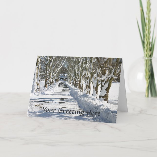 Snow Day Greeting Card (Front)