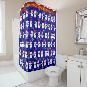 Snow Day Holiday - Shower Curtain