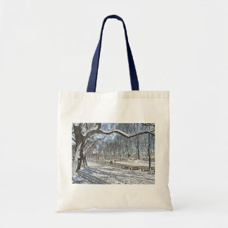 Snow Day in Central Park Tote Bag