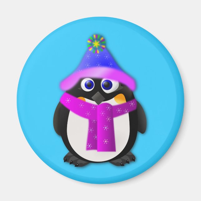 Snow Day Penguin Magnet (Front)