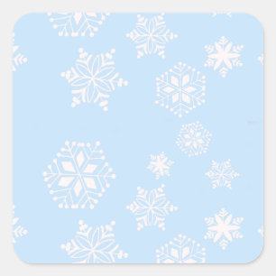 Snow Day Square Sticker