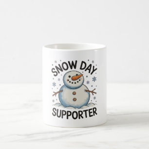 Snow Day Supporter Snowflake Christmas Winter Xmas Coffee Mug