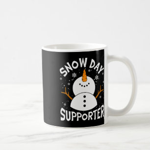 Snow Day Supporter Snowflake Funny Teacher Christm Coffee Mug