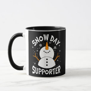 Snow Day Supporter Snowflake Funny Teacher Christm Mug