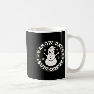 Snow Day Suprter Fun Winter Snowflake Teacher Stud Coffee Mug