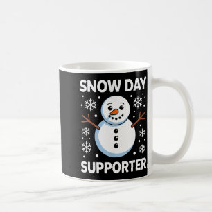 Snow Day Suprter Snow Snowflake Snowman Winter Tea Coffee Mug