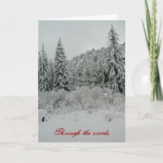 snow deep holiday card