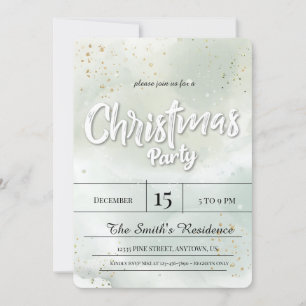 Snow Diamond Wallpaper, Golden Decorations Invitation