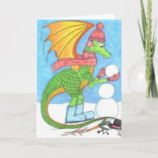 Snow Dragon All-Occasion Card