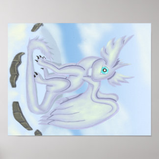 Snow Dragon Poster