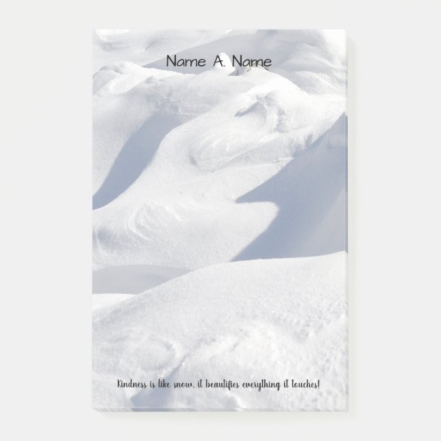 Snow Drifts and Shadows Photograph Post-it Notes (Front)