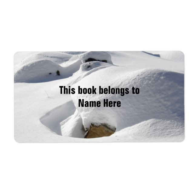 Snow Drifts Over Rocks Book Identification (Front)