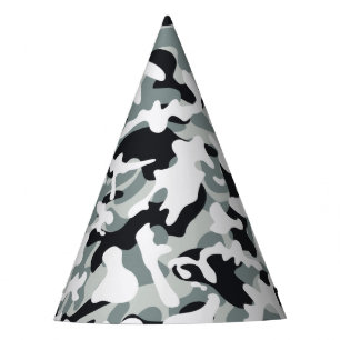 Snow Dust Camouflage Party Hat