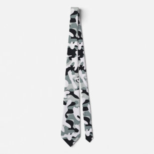 Snow Dust Camouflage Tie