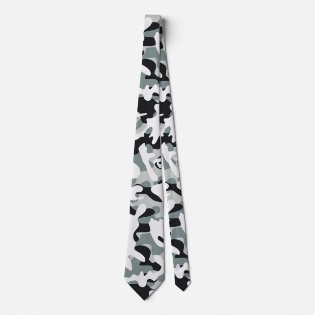 Snow Dust Camouflage  Tie (Front)