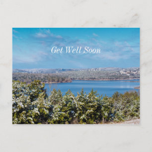Snow Dusting At Table Rock Lake Get Well Soon Postcard