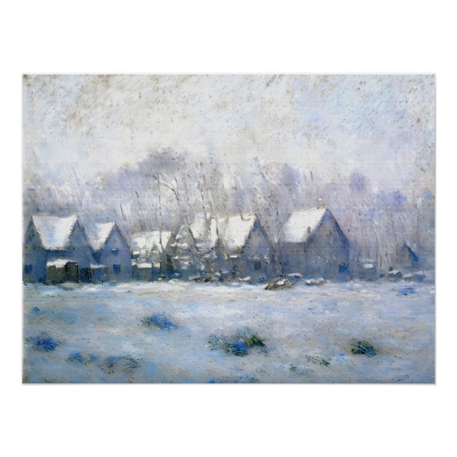 Snow Effect, Giverny Poster (Front)