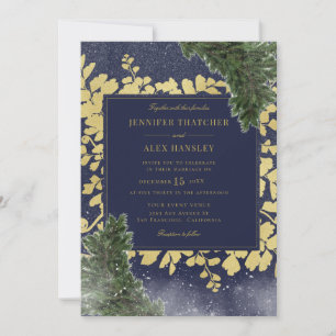 Snow Elegant Wedding Invitation