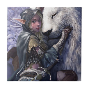 Snow+Elf+Girl+with+Lion Tile