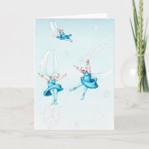 Snow Fairies Holiday Card
