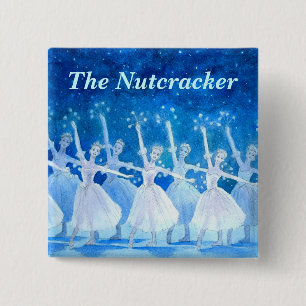 Snow Fairy Dance Square Can Badge