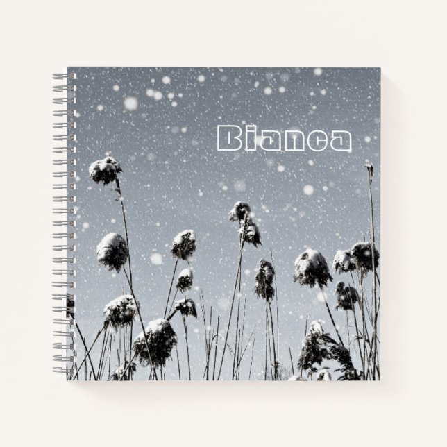 Snow Falling Notebook (Front)
