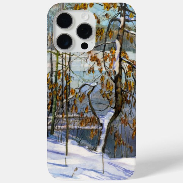 Snow fell Watercolor painting Case-Mate iPhone Case (Back)