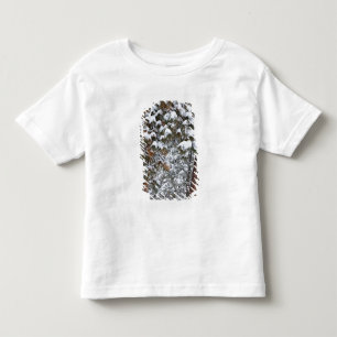 Snow fills the boughs of ponderosa pine trees toddler T-Shirt