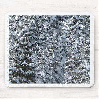 Snow Fir Tree Texture Mouse Pad