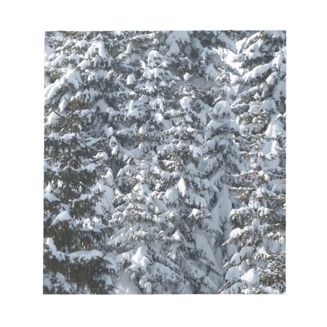 Snow Fir Tree Texture Notepad (Front)